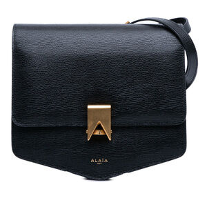 Pre-Loved ALAÏA Medium Textured Calfskin Le Papa Crossbody